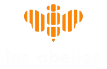 les abelles logo white